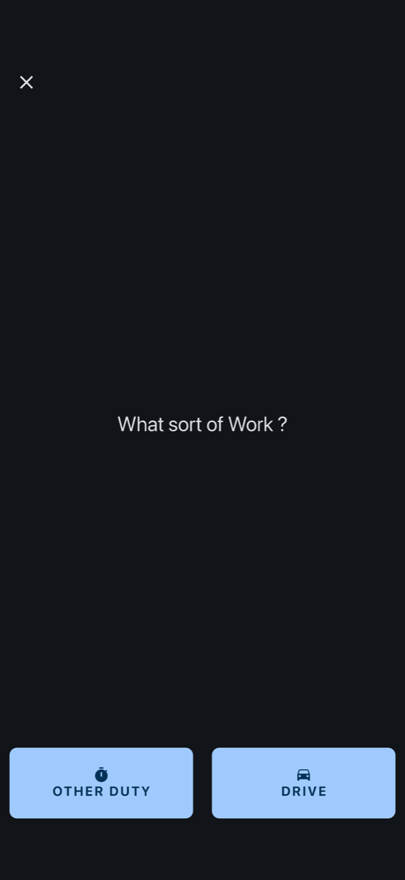 logmate work mode selector: other duty or drive
